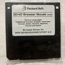 Vintage Packard Bell 3D/4D Browser Mouse Driver For WIN95/96/2000/ME/XP/NT 4.0