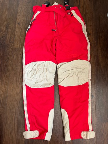 Red vintage ski pants - ski,