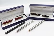 Waterman Fountain Pens Writing Inc Vintage, Hemisphere, Laureat, Boxed Etc x5