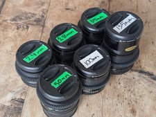 6x CANON FD nFD 24 28 35 50 100 135 lens set - M0.8 rings + 1x FD to Sony E
