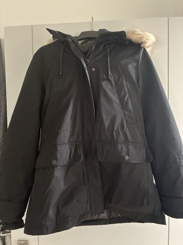 Zara winter coat black with - black,