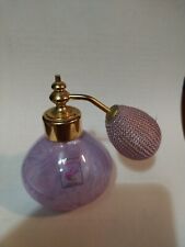 CAITHNESS GLASS PERFUME ATOMISER PINK/PURPLE/BLUE