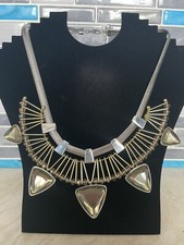 RARE STUNNING STATEMENT PIECE NECKLACE CRYSTAL BLING MIXED TONE By AUTOGRAPH