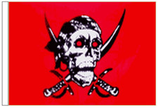 Pirate Skull and Sabres Red