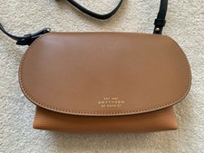 Smythson of Bond Street Panama Pillow Leather Crossbody Shoulder Bag £645