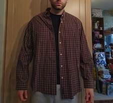 Men's burgundy / patterned