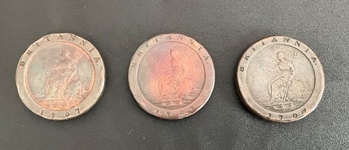 1797 george iii cartwheel - cartwheel, two