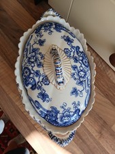 Blue & White Transferware Tokio Blue Keeling and Co, Late Mayers