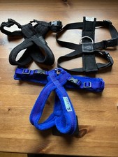 Xtra Dog Fleece Lined Dog Walking Harness Size Small Blue NEW +2 used harnesses 