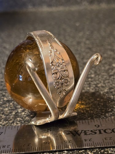 Fork snail sculpture - sculpture, w/