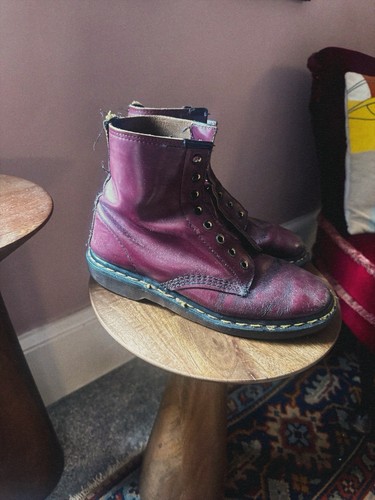 Docs martens red made - red,