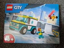 LEGO CITY: Emergency Ambulance and Snowboarder (60403) - BNIB - Free P&P
