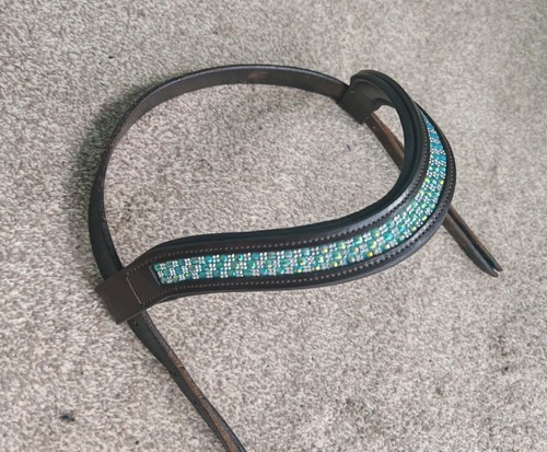 Bling curve padded aqua blue - bling,