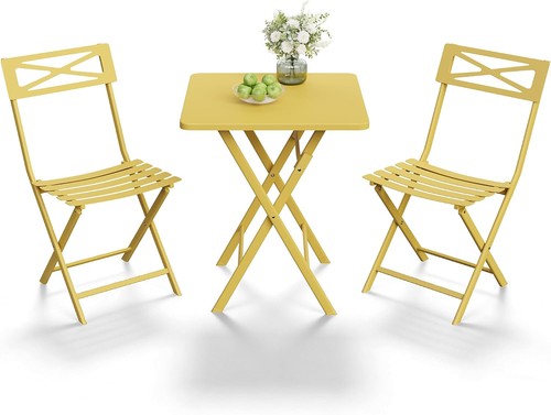 Piece folding bistro set - 3-piece,