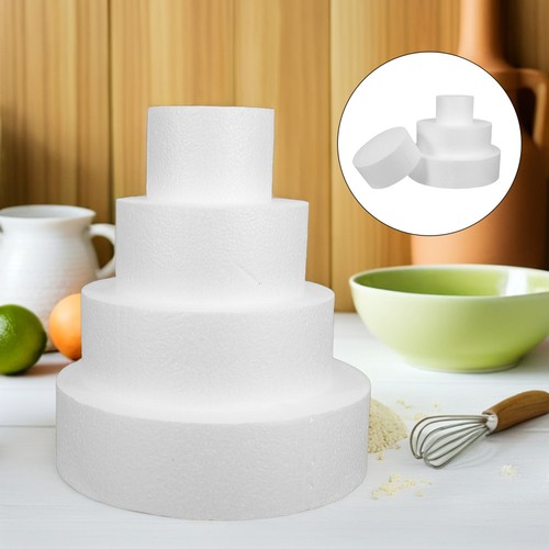 4pcs round foam cake dummy - 4pcs,