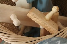 Coat Rack Hallway Coat Pegs Wooden Wall Hanging Rail Entrance Tidy Rack