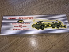 DINKY SUPERTOYS 666 MISSILE ERECTOR VEHICLE WITH CORPORAL MISSILE WITH BOX