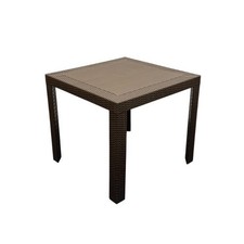 Brown Wicker Garden Table
