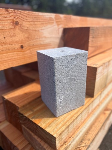 Grey granite saddle stone - granite,