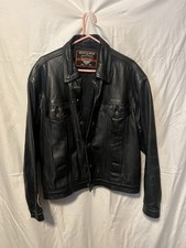 Interstate Leather Men's Leather Jacket Large Vtg?