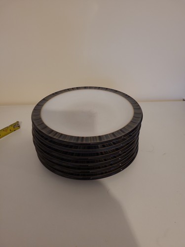 Denby jet stripe side plate - jet,