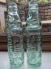 2 Victorian Codd  Bottles from