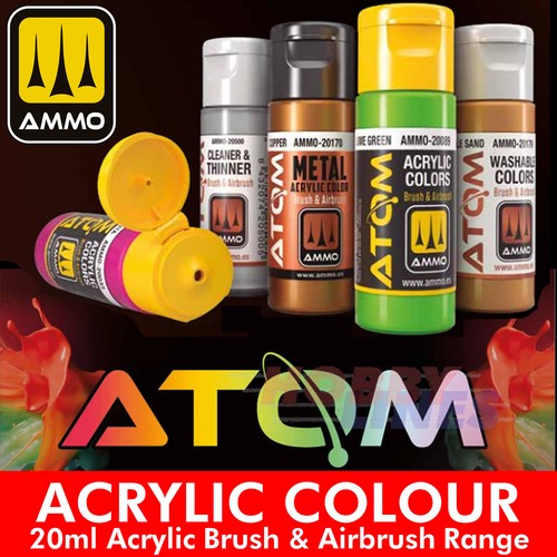 Atom acrylic colours paints - atom,