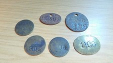 BK512: Small Collection of 6 Railway Pay Checks - GCR, GWR and Others
