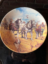 Danbury Mint “Working Horses” The Harvesters Collectors Plate 