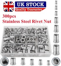 300Pcs Rivet Nuts Stainless