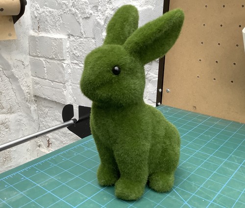 Mossy rabbit ornament - rabbit,