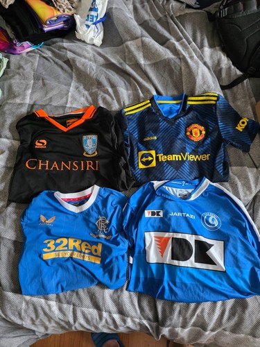 Football shirts job lot - shirts, x4