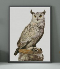 Eagle Owl Counted Cross Stitch