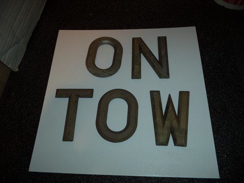 Tow number plate sign - tow,