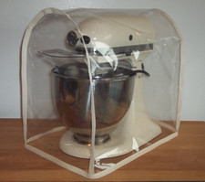 Food Mixer Dust COVER with CREAM edge for KITCHENAID & Kenwood KMix (COVER ONLY)