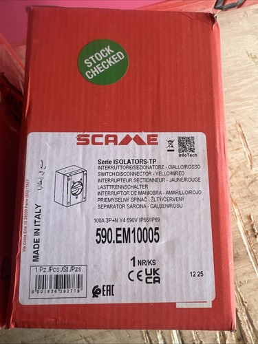 Scame rotary isolator 100amp - rotary,