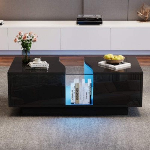 Led coffee table with - coffee,