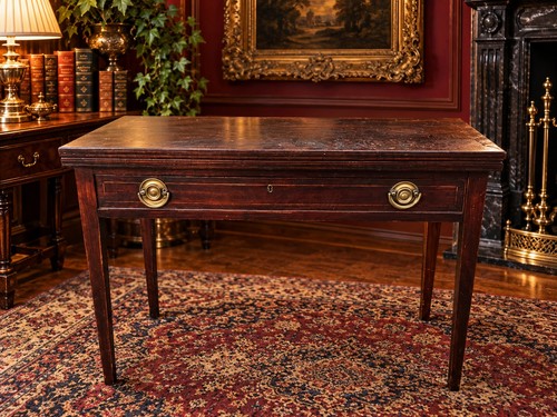 Antique victorian card table - antique,
