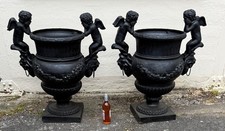 Pair Of Large Heavy Cast Iron