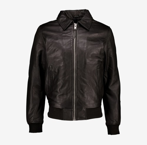 Mens schott black - mens, collared
