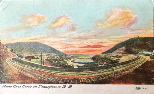 Postcard horse shoe curve - shoe,