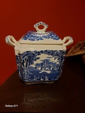 Mason's Vista Blue and White Candy/biscuits  Bowl