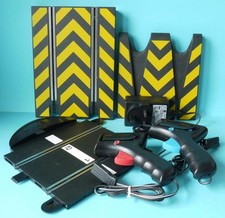 SCALEXTRIC C8545 POWERBASE, C8437 SPEED LIMITING CONTROLLERS, LEAP RAMP + P9400W