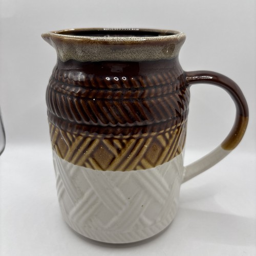 Vintage stonewear pitcher jug - vintage,