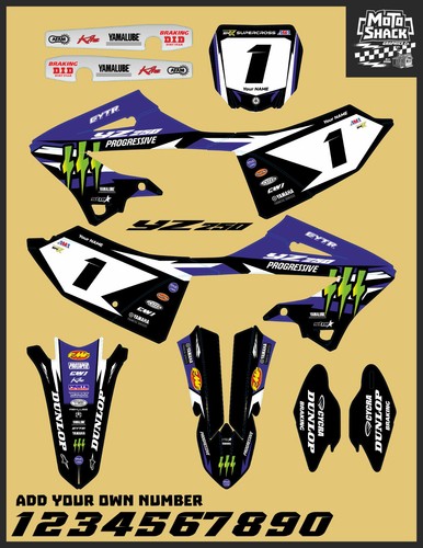 Yamaha 125 250 graphics - yz,