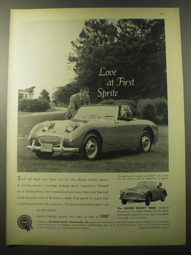 1960 bmc austin healey - bmc, sprite