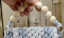 Wooden Beaded Bag Handles