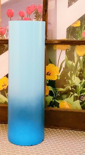 Floor vase inch teal - vase, glass