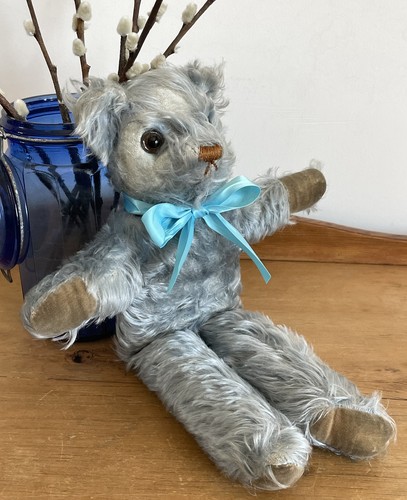Antique vintage blue mohair - vintage,