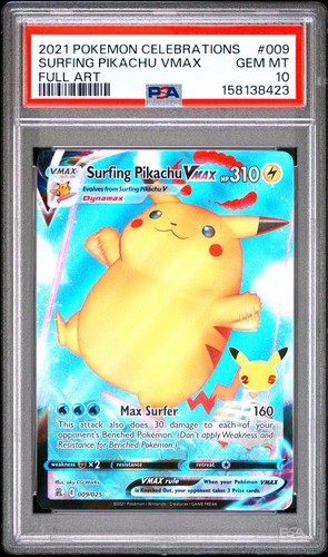 Psa surfing pikachu vmax - surfing,
